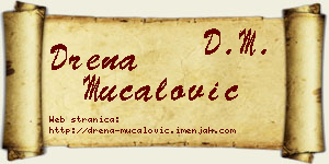 Drena Mučalović vizit kartica